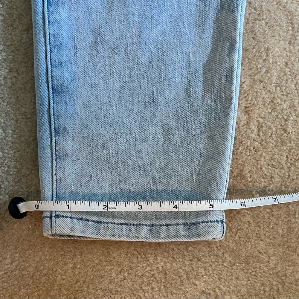 Soft Surroundings Blue Jeggings with Faded Wash - Picture 2 of 7